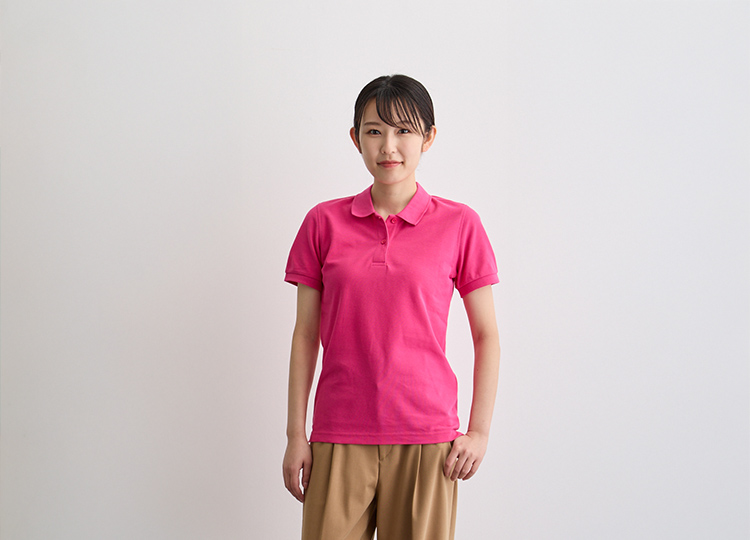 CVC鹿の子ドライポロシャツ